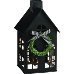 Holiday Living Christmas LED Black Metal House 10, 04-in 8 Holiday Living Christmas LED Black Metal House 10, 04-in -Northlight Paradise 05895290 L