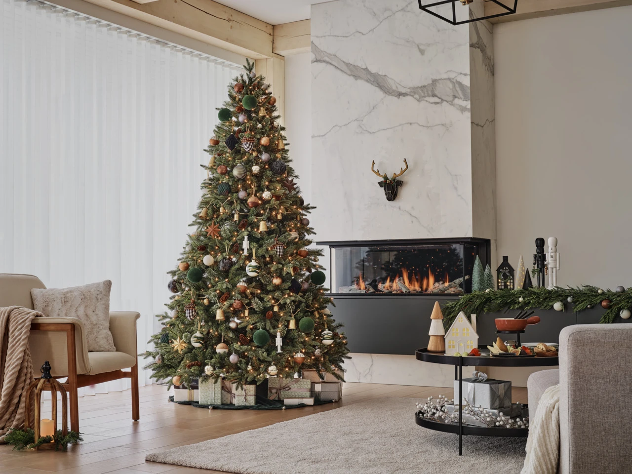 Holiday Living Tabletop Decoration Christmas Tree Ceramic Black 6.5-in 5 Holiday Living Tabletop Decoration Christmas Tree Ceramic Black 6.5-in - Image 3