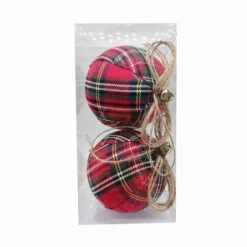 Holiday Living 2-Pack Fabric Christmas Ball Ornament -Northlight Paradise 17745180 L