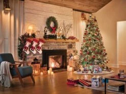 Holiday Living 2-Pack Fabric Christmas Ball Ornament