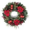 Holiday Living Christmas Wreath Poinsettia LED Battery-Operated 24-in 1 Holiday Living Christmas Wreath Poinsettia LED Battery-Operated 24-in -Northlight Paradise 17745186 L