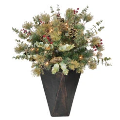 Holiday Living Potted Christmas Decorative Floral Arrangement Incandescent Bulb 3-ft -Northlight Paradise 17745188 L