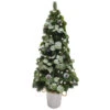 Holiday Living Christmas Eucalyptus Tree With LED Light And Pot 4-ft -Northlight Paradise 17745190 L