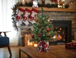 Holiday Living 1-Pack Green Christmas Tree With Decorations - 26-in