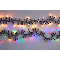 Holiday Living 480-Count 19.6-ft Warm White/White LED Indoor/Outdoor Christmas Cluster Lights