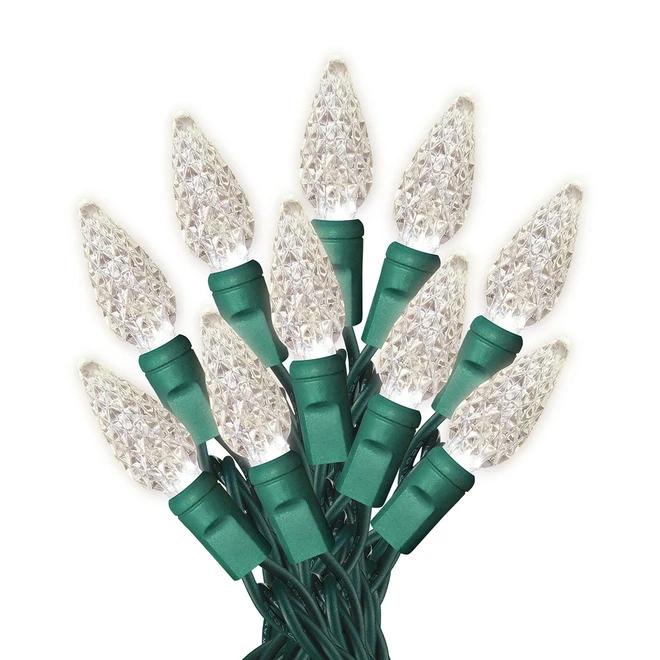 Sylvania 200-Count Indoor/Outdoor Warm White LED C6 Christmas String Lights 59-ft 4 Sylvania 200-Count Indoor/Outdoor Warm White LED C6 Christmas String Lights 59-ft - Image 2