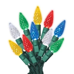 Sylvania 200-Count Indoor/Outdoor Multicolour LED C6 Christmas String Lights