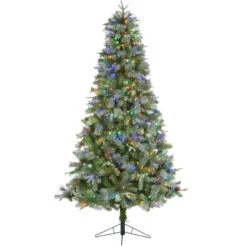 Holiday Living 7.5-ft Pre-Lit Artificial Christmas Tree With 450 Multicoloured LED Lights -Northlight Paradise 22805009b L