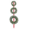 Holiday Living 1-Pack 3 Tier Pre-Lit Battery-Operated Green Artificial Christmas Wreath With Warm White LED Lights -Northlight Paradise 22805013 L