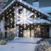 Gemmy Lightshow Swirling White Light LED Snowflake Christmas Projector Indoor/Outdoor -Northlight Paradise 23035916b L