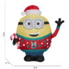 Universal Airblown Inflatable Lighted Otto Minion With Christmas Sweater And Santa Hat - 3-ft -Northlight Paradise 23036043ca L
