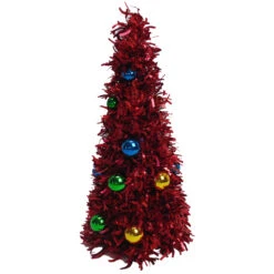 Assorted Decorative Tree With Christmas Ball Ornaments - 8-in X 9-in - Multicolour -Northlight Paradise 30736542b L