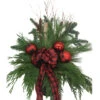 Christmas Arrangement With Ornaments - 9.5-in - Green -Northlight Paradise 31565119 L