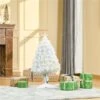 HomCom 2.5-ft Pre-Lit Full White Artificial Christmas Tree With Sparkling Multicoloured Fibre Optic Lights 2 HomCom 2.5-ft Pre-Lit Full White Artificial Christmas Tree With Sparkling Multicoloured Fibre Optic Lights -Northlight Paradise 330951157 AlternateImage1 l