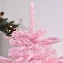 HomCom 4-ft Unlit Full Pink Artificial Christmas Tree With Automatic Opening -Northlight Paradise 330951178 AlternateImage4 l