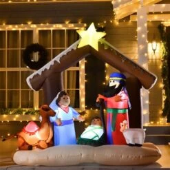 HomCom 6-ft Internal Light Nativity Christmas Inflatable -Northlight Paradise 331003143 AlternateImage1 l