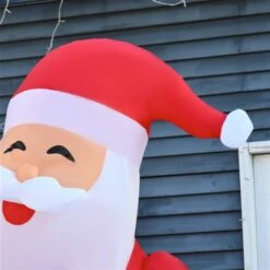 HomCom 8-ft Internal Light Santa With Candy Cane Christmas Inflatable -Northlight Paradise 331003151 AlternateImage4 l