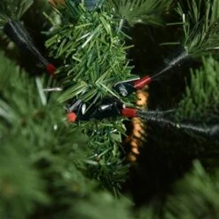 HomCom 6-ft Leg Base Full Rightside-Up Green Artificial Christmas Tree