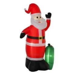 HomCom 8-ft Internal Light Santa With Gift Bag Christmas Inflatable 8 HomCom 8-ft Internal Light Santa With Gift Bag Christmas Inflatable -Northlight Paradise 331003155 MainImage 001 l