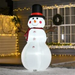 HomCom 6-ft Internal Light Snowman Christmas Inflatable -Northlight Paradise 331003158 AlternateImage1 l