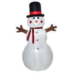 HomCom 6-ft Internal Light Snowman Christmas Inflatable -Northlight Paradise 331003158 MainImage 001 l