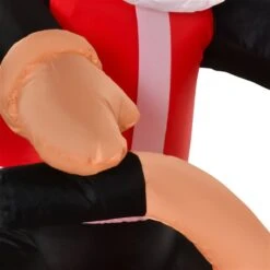 HomCom 5.5-ft Internal Light Santa With Motorcycle Christmas Inflatable -Northlight Paradise 331003163 AlternateImage4 l