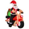 HomCom 5.5-ft Internal Light Santa With Motorcycle Christmas Inflatable 1 HomCom 5.5-ft Internal Light Santa With Motorcycle Christmas Inflatable -Northlight Paradise 331003163 MainImage 001 l