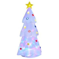 HomCom 8-ft Internal Light White Christmas Tree Christmas Inflatable -Northlight Paradise 331003165 MainImage 001 l