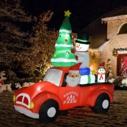HomCom 8-ft Internal Light Santa In Car Christmas Inflatable -Northlight Paradise 331003177 AlternateImage1 l