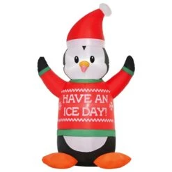 HomCom 6-ft Internal Light Penguin Christmas Inflatable -Northlight Paradise 331003180 MainImage 001 l