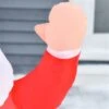 HomCom 4-ft Internal Light Santa Christmas Inflatable