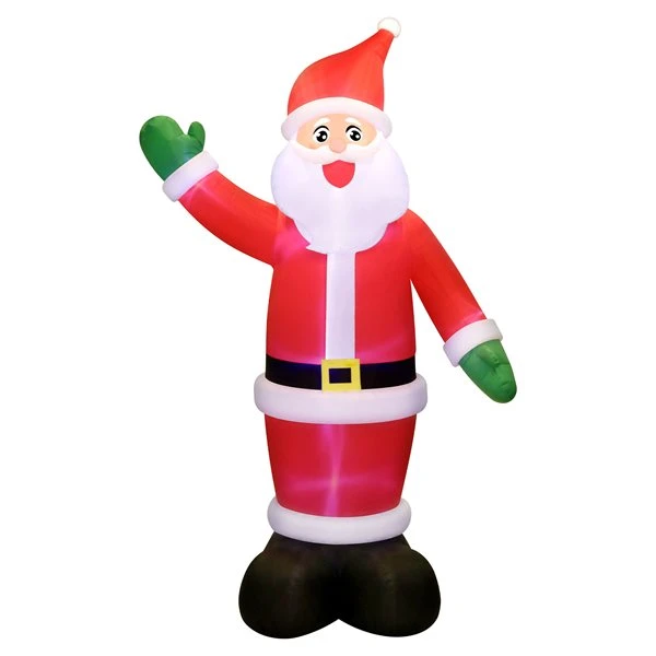 Occasions 240-in H X 70-in W Internal Light Santa Claus Christmas Inflatable 5 Occasions 240-in H X 70-in W Internal Light Santa Claus Christmas Inflatable - Image 3