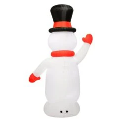 Occasions 240-in H X 74-in W Internal Light Snowman Christmas Inflatable