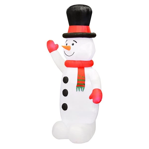Occasions 240-in H X 74-in W Internal Light Snowman Christmas Inflatable 5 Occasions 240-in H X 74-in W Internal Light Snowman Christmas Inflatable - Image 3