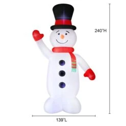 Occasions 240-in H X 74-in W Internal Light Snowman Christmas Inflatable 10 Occasions 240-in H X 74-in W Internal Light Snowman Christmas Inflatable -Northlight Paradise 331046744 AlternateImage4 l