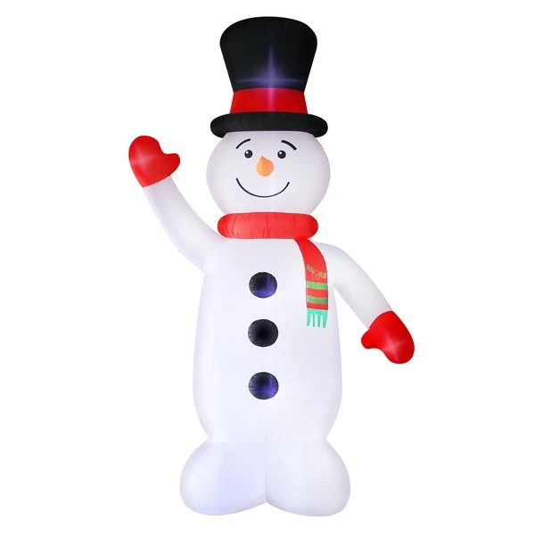Occasions 240-in H X 74-in W Internal Light Snowman Christmas Inflatable 4 Occasions 240-in H X 74-in W Internal Light Snowman Christmas Inflatable - Image 2