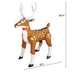Occasions 48-in H X 16-in W Reindeer Christmas Inflatable -Northlight Paradise 331046753 AlternateImage5 l