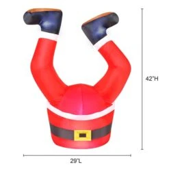 Occasions 42-in H X 19-in W Internal Light Santa Claus Legs Christmas Inflatable -Northlight Paradise 331046754 AlternateImage4 l