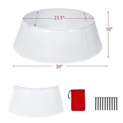 Costway 30-in White Metal Christmas Tree Collar -Northlight Paradise 331054229 AlternateImage1 l