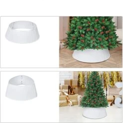 Costway 30-in White Metal Christmas Tree Collar -Northlight Paradise 331054229 AlternateImage3 l