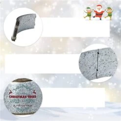 Costway 30-in Silver Metal Christmas Tree Collar