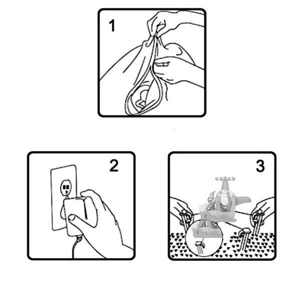 Costway 4.9-ft Internal Light Santa Claus On Airplane Christmas Inflatable 7 Costway 4.9-ft Internal Light Santa Claus On Airplane Christmas Inflatable - Image 5