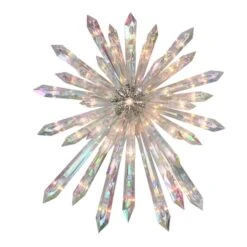 Northlight 14-in Clear Lighted Iridescent Icicle Christmas Tree Topper 6 Northlight 14-in Clear Lighted Iridescent Icicle Christmas Tree Topper -Northlight Paradise 331054256 MainImage 001 l