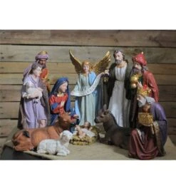 Northlight 11-Piece Blue And Red Christmas Nativity Figurine Set 7 Northlight 11-Piece Blue And Red Christmas Nativity Figurine Set -Northlight Paradise 331054257 AlternateImage2 l