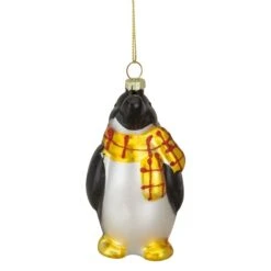 Northlight 3.75-in Black White And Yellow Glass Penguin Christmas Ornament -Northlight Paradise 331054258 MainImage 001 l