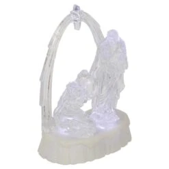 Northlight 7-in LED Lighted Musical Icy Crystal Nativity Scene Christmas Decoration -Northlight Paradise 331054263 AlternateImage2 l
