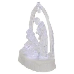 Northlight 7-in LED Lighted Musical Icy Crystal Nativity Scene Christmas Decoration -Northlight Paradise 331054263 AlternateImage3 l