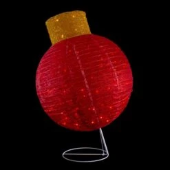 Northlight 38-in LED Lighted Twinkling Red Tinsel Ornament Outdoor Christmas Decoration