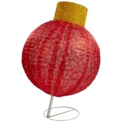 Northlight 38-in LED Lighted Twinkling Red Tinsel Ornament Outdoor Christmas Decoration -Northlight Paradise 331054264 AlternateImage4 l