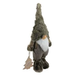 Northlight 33-in Grey And White Woodland Gnom Christmas Figurine
